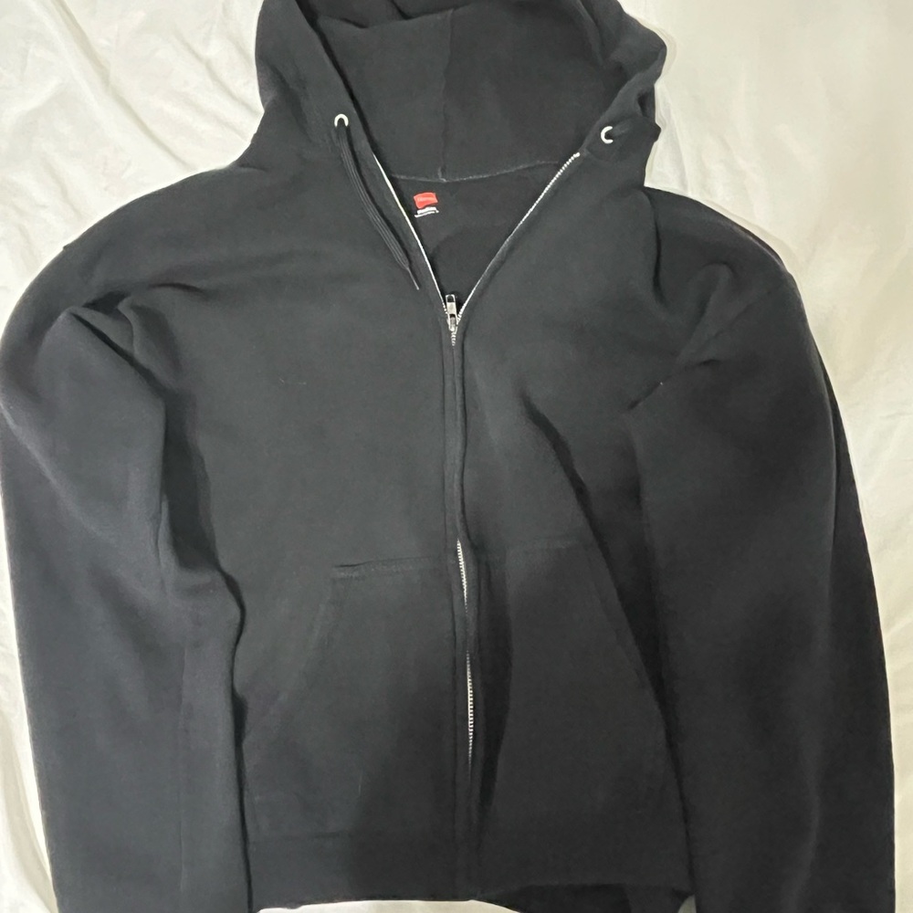 Hanes Black Zip-Up Jacket